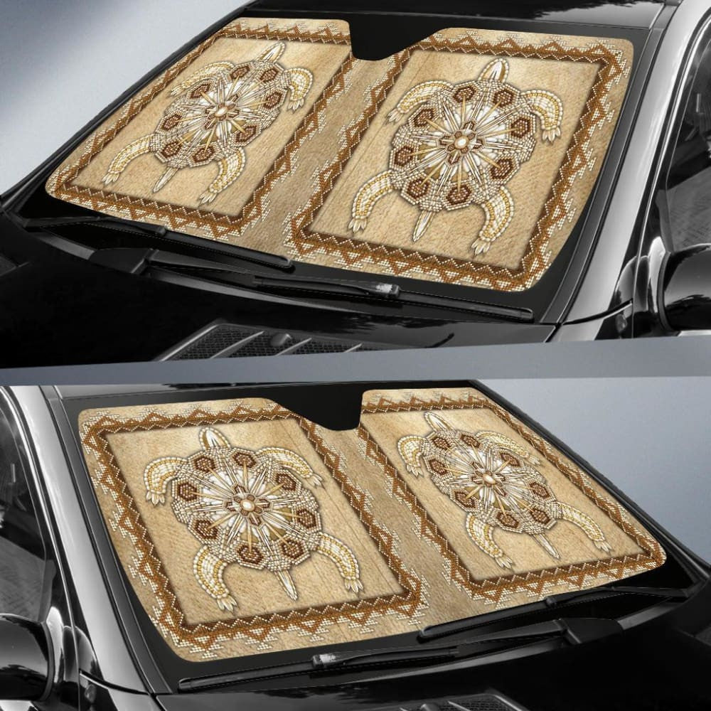 Turble Totem Native American Design Auto Sun Shades