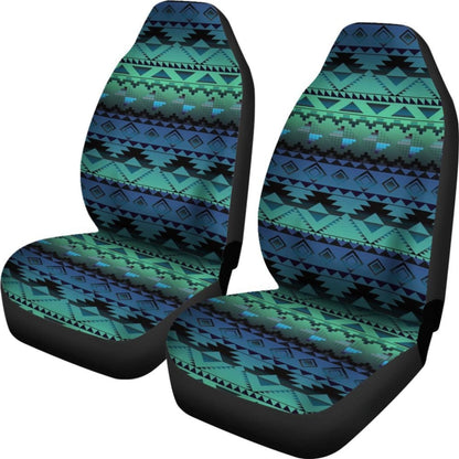 Blue Pattern Native Car Seat Cover