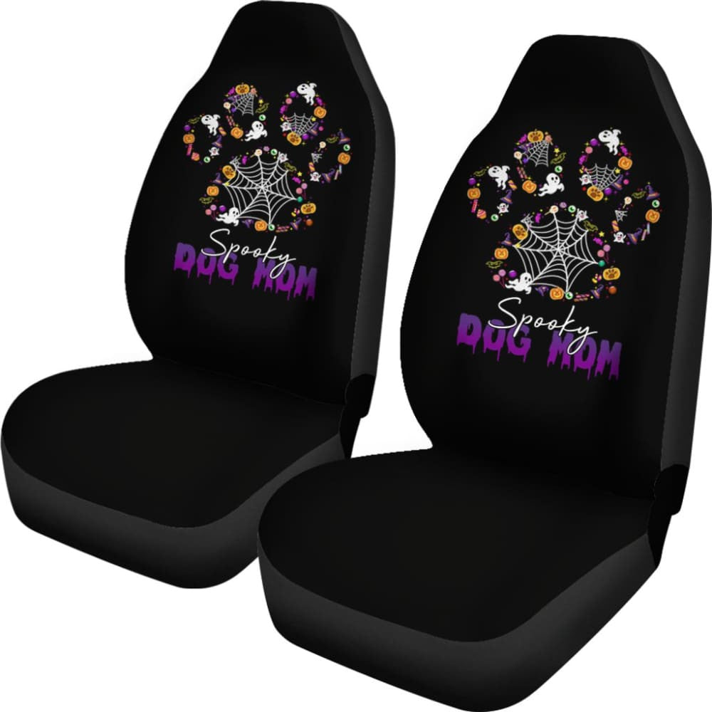 Spooky Dog Mom Halloween Car Seat Covers