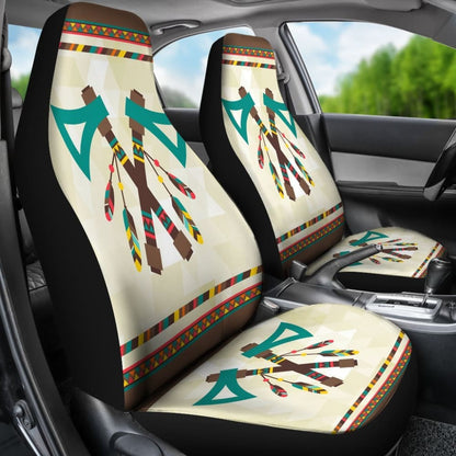 Retro Seamless Native Car Seat Cover