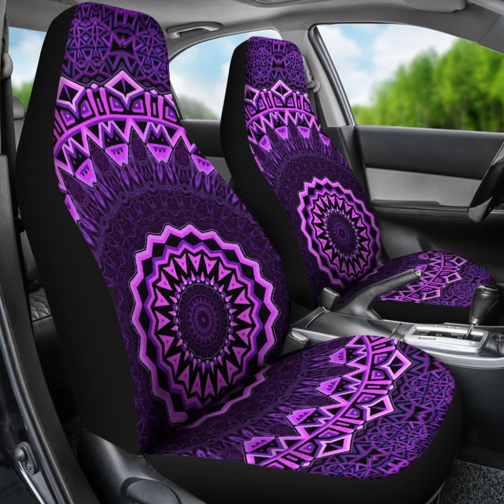 Purple Mandala Car Seat Covers