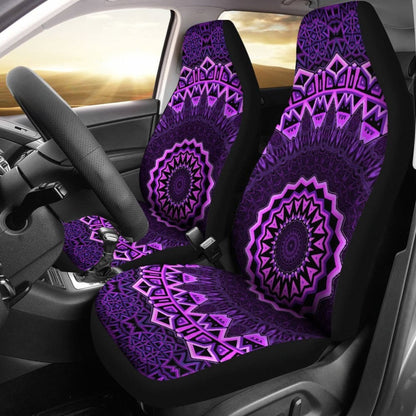 Purple Mandala Car Seat Covers