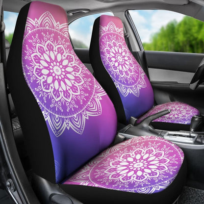 Violet Mandala Car Seat Covers