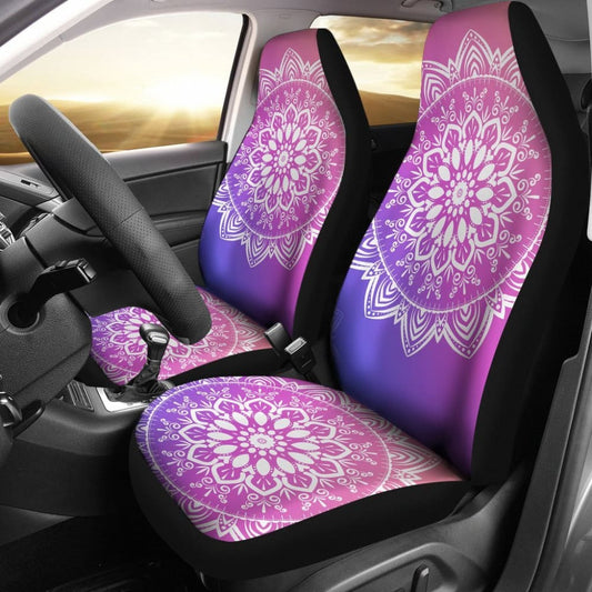 Violet Mandala Car Seat Covers