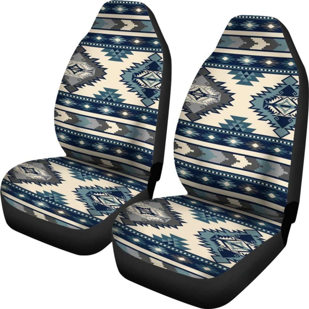Blue Pattern Native Car Seat Cover