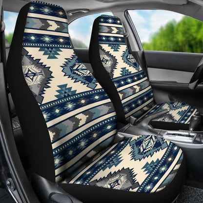 Blue Pattern Native Car Seat Cover