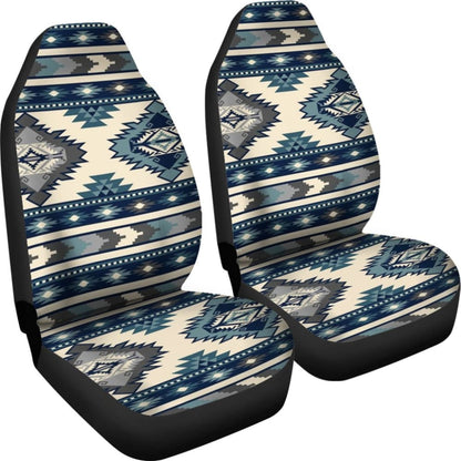 Blue Pattern Native Car Seat Cover