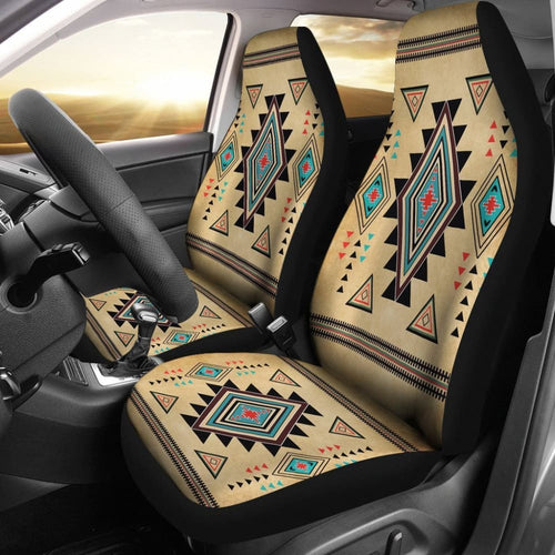 Geometric United Tribal Of Native American Design Car Seat Covers