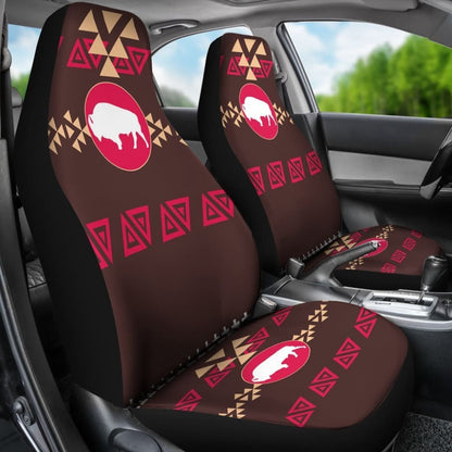 Brown Bison Native American Pride Car Seat Covers