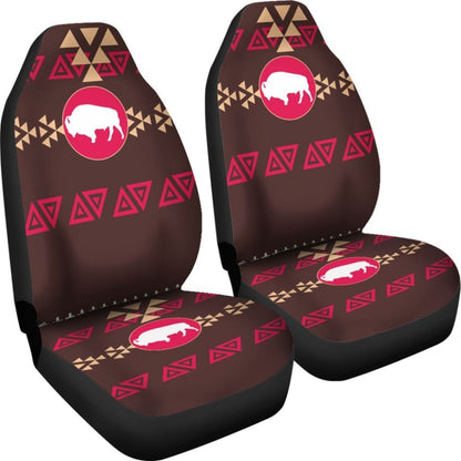 Brown Bison Native American Pride Car Seat Covers