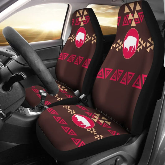 Brown Bison Native American Pride Car Seat Covers