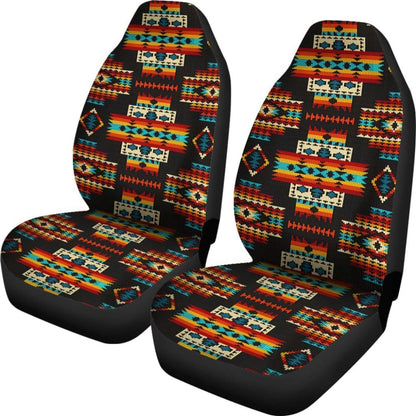 Black Pattern Native Car Seat Covers