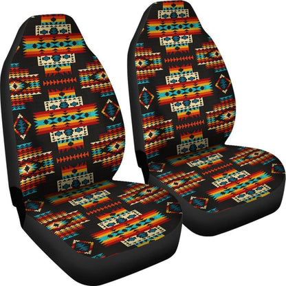 Black Pattern Native Car Seat Covers