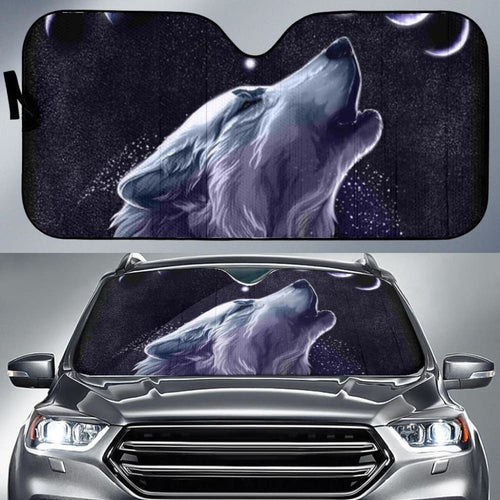 White Wolf Moon Native American Auto Sun Shades