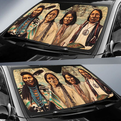 Native American Founding Fathers Auto Sun Shades