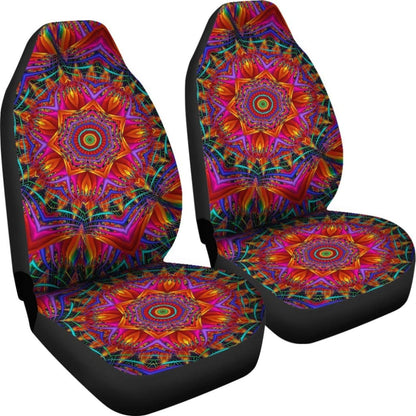 Vibrant Mandala Car Seat Covers