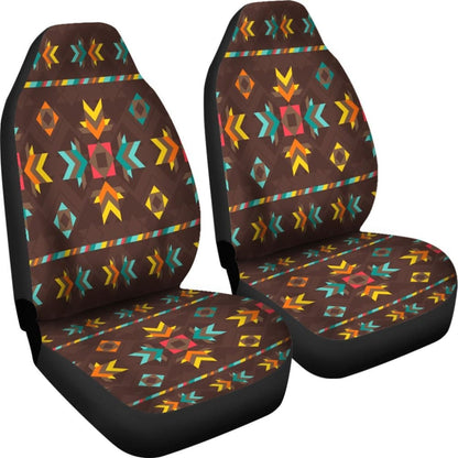 Brown Pattern Native Car Seat Cover
