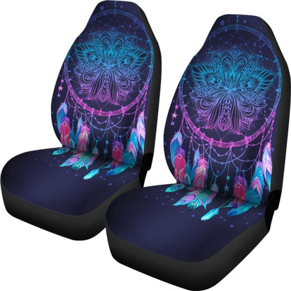 Galaxy Purple Dreamcatcher Native American Design Car Seat Covers