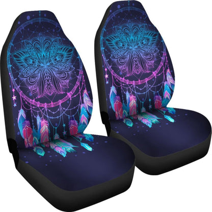 Galaxy Purple Dreamcatcher Native American Design Car Seat Covers