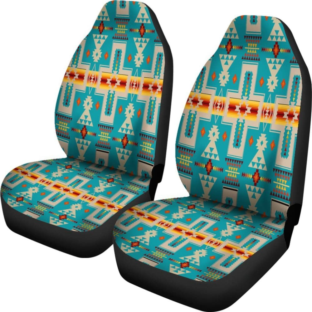 Turquoise Tribe Design Native American Car Seat Covers