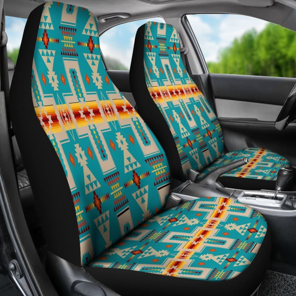 Turquoise Tribe Design Native American Car Seat Covers