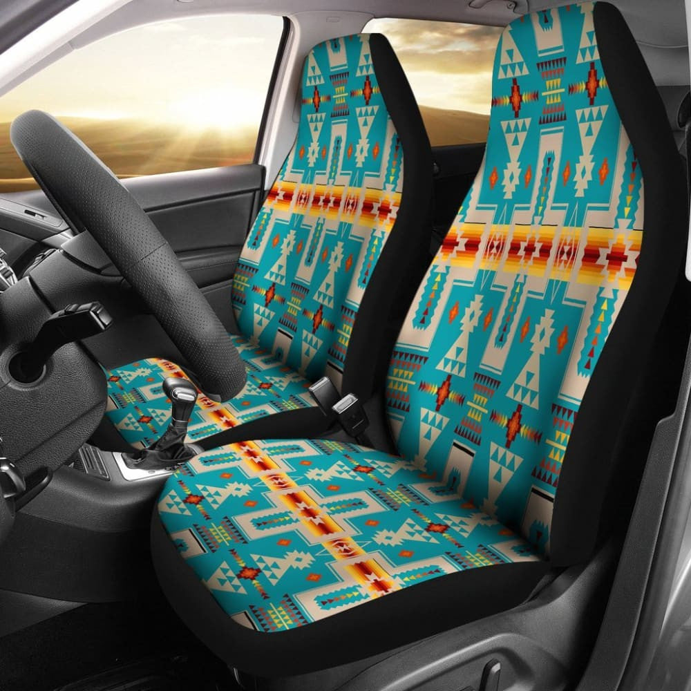 Turquoise Tribe Design Native American Car Seat Covers