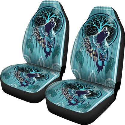 Native American Indian WolfD Car Seat Covers