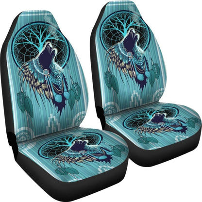 Native American Indian WolfD Car Seat Covers