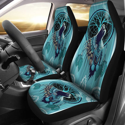 Native American Indian WolfD Car Seat Covers