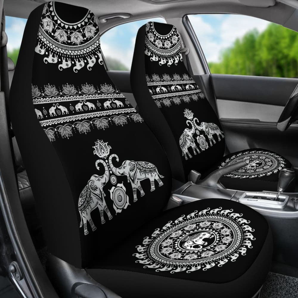 Elephant Mandala - Car Seat Cover