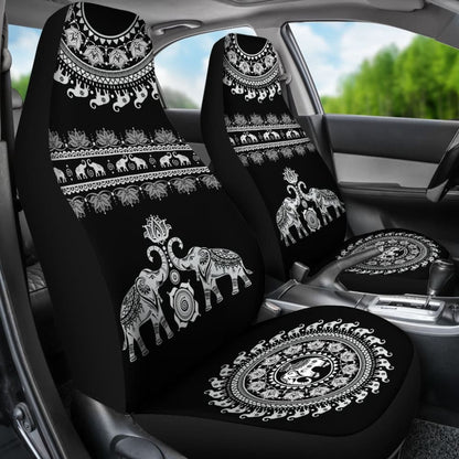 Elephant Mandala - Car Seat Cover