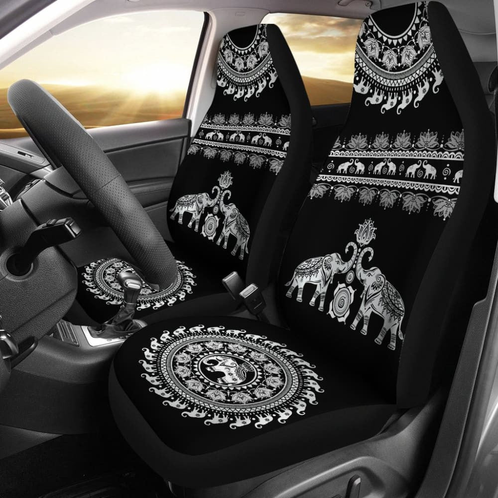 Elephant Mandala - Car Seat Cover