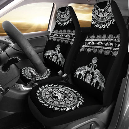 Elephant Mandala - Car Seat Cover