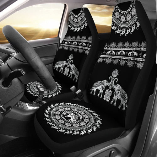 Elephant Mandala - Car Seat Cover