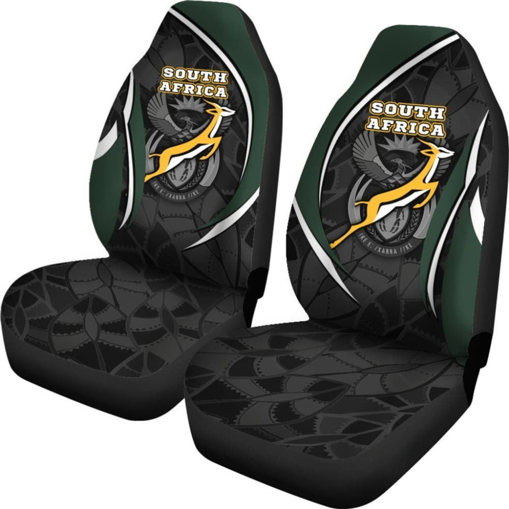 South Africa Car Seat Covers - South African Spirit (White)