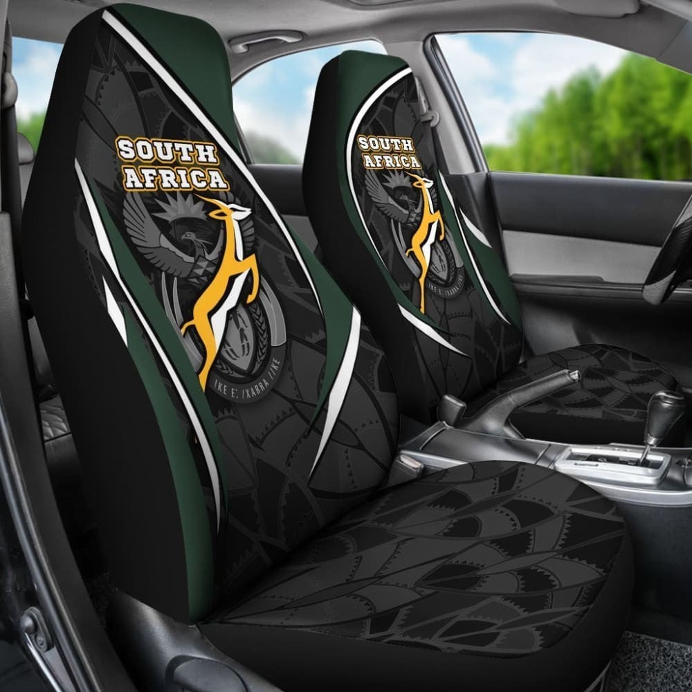 South Africa Car Seat Covers - South African Spirit (White)