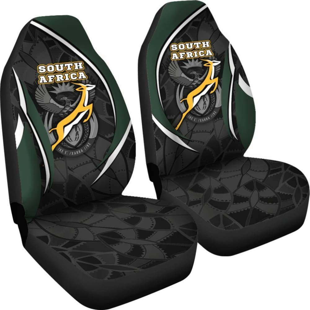 South Africa Car Seat Covers - South African Spirit (White)