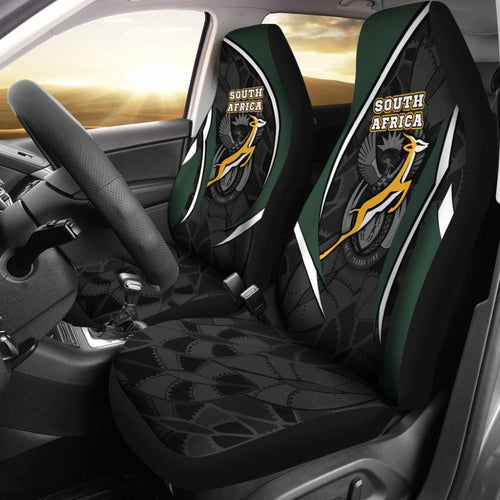 South Africa Car Seat Covers - South African Spirit (White)