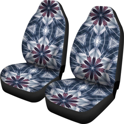 Ice Blue Mandala Car Seat Covers