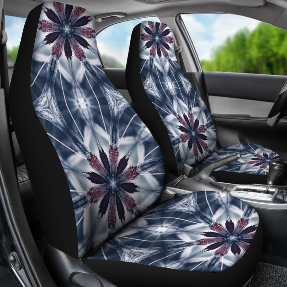 Ice Blue Mandala Car Seat Covers