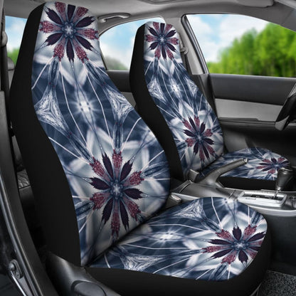 Ice Blue Mandala Car Seat Covers
