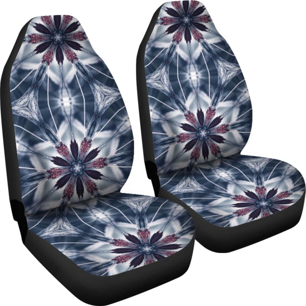 Ice Blue Mandala Car Seat Covers