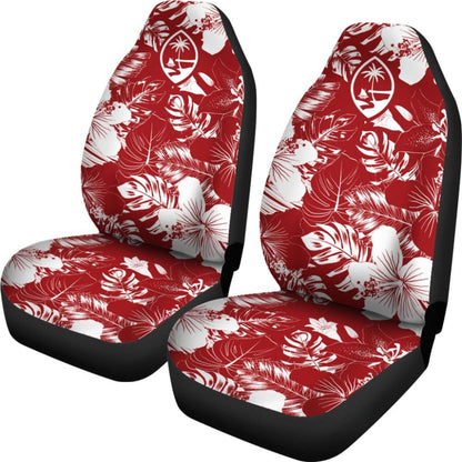 Guam Hibiscus Red Car Seat Covers