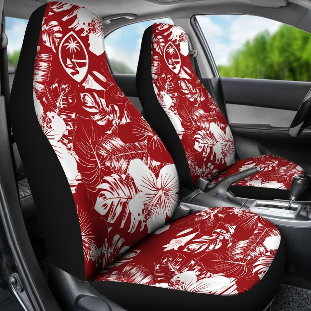 Guam Hibiscus Red Car Seat Covers