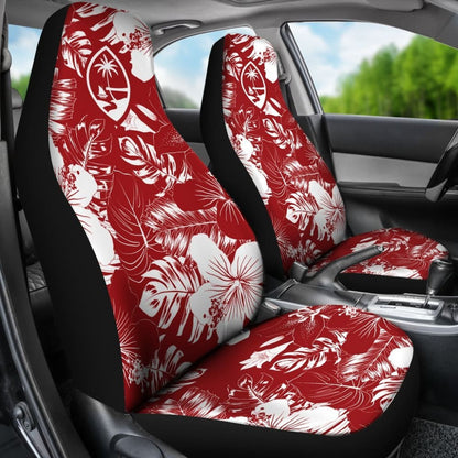 Guam Hibiscus Red Car Seat Covers
