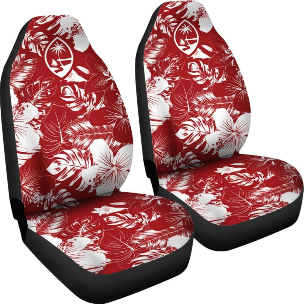 Guam Hibiscus Red Car Seat Covers