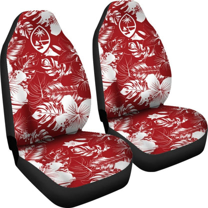 Guam Hibiscus Red Car Seat Covers