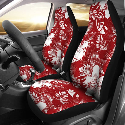 Guam Hibiscus Red Car Seat Covers