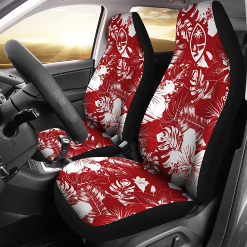 Guam Hibiscus Red Car Seat Covers