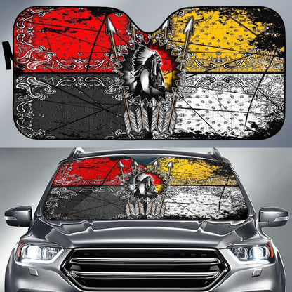 Chief Arrow Native American Pride Auto Sun Shades